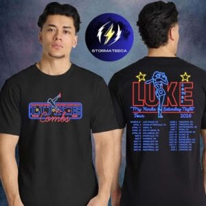 Luke Combs Merch My Kinda Saturday Night Tour 2026 Neon Tour Dates Two Sided Unisex T-Shirt