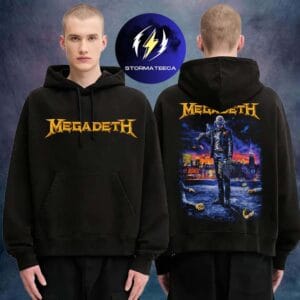 Megadeth Merch Canada 2026 Tour Logo Two Sided Unisex Hoodie Shirt