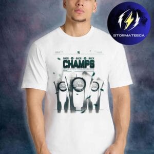 Michigan State Hockey Big Ten Champions 2026 Back To Back To Back Unisex T-Shirt