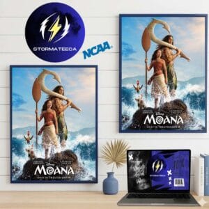 Moana New Official Poster Film The Ocean Is Calling Released On July 10 2026 Home Decor Poster Canvas