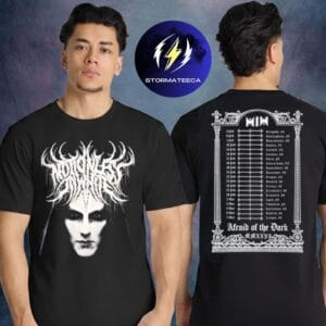 Motionless In White Merch Afraid Of The Dark Tour 2026 Photo Two Sided Unisex T-Shirt