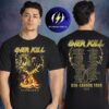 Overkill Thrash Of The Titans US Tour 2026 With Testament Pop Up Shop Scorched Two Sided Unisex T-Shirt