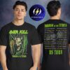 Testament Thrash Of The Titans North America Tour 2026 Pop Up Merch Roadmap Two Sided Unisex T-Shirt