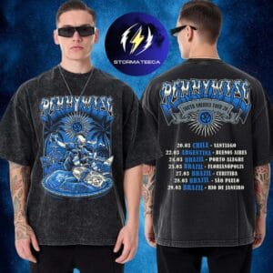 Pennywise Latin American Tour 2026 Schedule Two Sided Washed T-Shirt