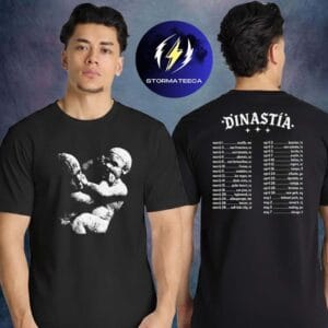 Peso Pluma Merch Dinastia Tour 2026 Exclusive Dinastia Logo Tour Dates Artwork Two Sided Unisex T-Shirt