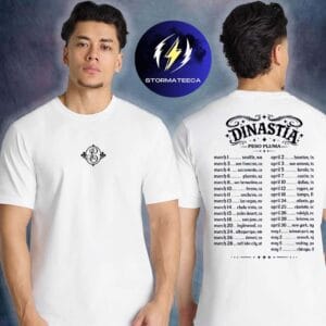 Peso Pluma Merch Dinastia Tour 2026 Pop Up Store At Climate Pledge Arena In Seattle WA On March 3 2026 Two Sided Unisex T-Shirt