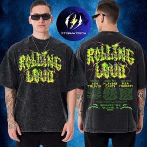 Rolling Lound 2026 Merch Exclusive Line Up Two Sided Washed T-Shirt