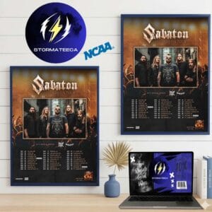 Sabaton Legends On Tour 2026 US CA Schedule Home Decor Poster Canvas