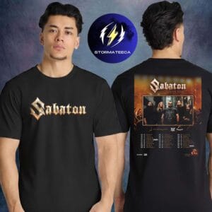 Sabaton Legends On Tour 2026 US CA Schedule Two Sided Unisex T-Shirt