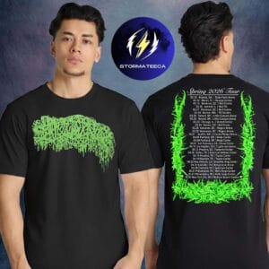 Sanguisugabogg Merch Lamb Of God Into Oblivion Spring 2026 Tour Dates Two Sided Unisex T-Shirt