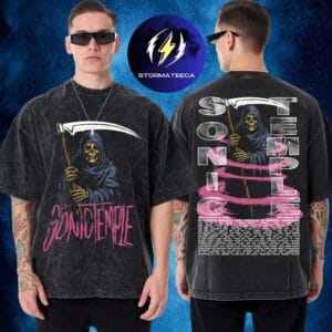 Sonic Temple 2026 Merch Music Festival On May 14-17 2026 In Columbus Ohio Reaper Cyclone Two Sided Washed T-Shirt