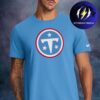 Tennessee Titans Merch New Logo Helmet Gameday Couture Fierce Focus Relaxed Fit Unisex T-Shirt