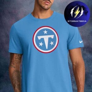 Tennessee Titans Merch New Logo Nike Logo Essential Light Blue Unisex T-Shirt