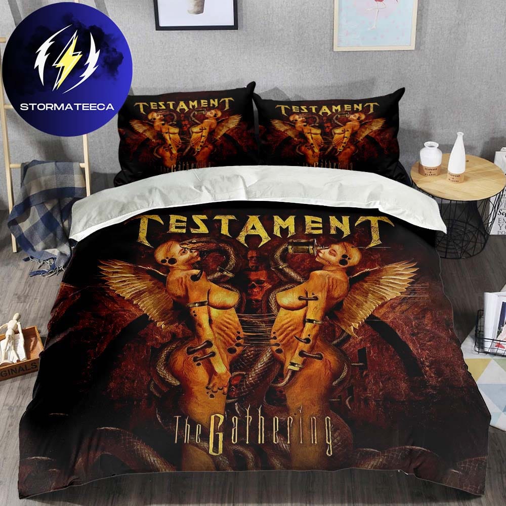 Testament The Gathering Album Cover Bedding Set Testament The Gathering Album Cover Bedding Set