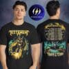 Testament Thrash Of The Titans North America Tour 2026 Pop Up Merch High Noon Havoc Tour Dates Two Sided Unisex T-Shirt