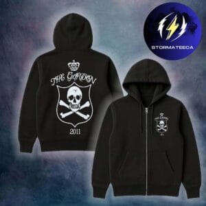 The Garden Band Merch An Otherworldly Expedition Tour 2026 Old School Skull Zip Hoodie Shirt