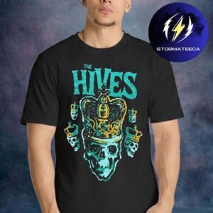 The Hives Merch East Coast Tour 2026 Green Skull Crown Unisex T-Shirt