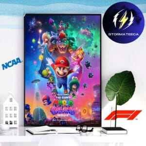 The Super Mario Galaxy New Poster Film Out April 1st Unisex T-Shirt Home Decor Poster Canvas