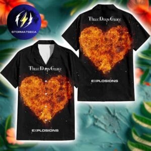 Three Days Grace Explosions Album Cover Summer Hawaiian Shirt