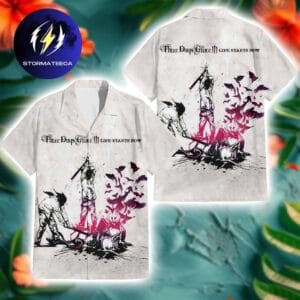 Three Days Grace Life Starts Now Album Cover Summer Hawaiian Shirt