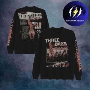 Three Days Grace Merch Tour 2026 Alienation Long Sleeve Shirt