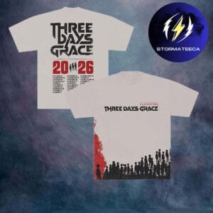 Three Days Grace Merch Tour 2026 Alienation Tour Gray Unisex T-Shirt