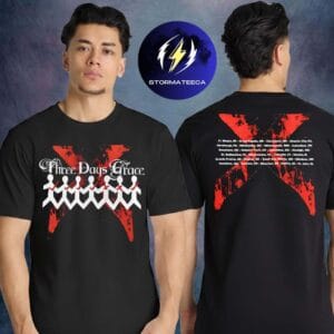 Three Days Grace Merch Tour 2026 Two X Two Sided Unisex T-Shirt