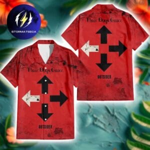 Three Days Grace Outsider Album Cover Summer Hawaiian Shirt