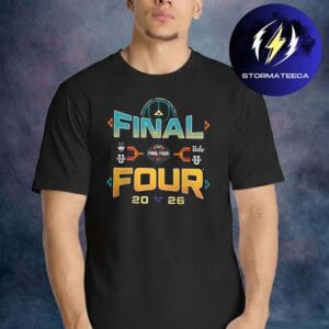 UConn Huskies 2026 NCAA Women’s Basketball Tournament March Madness Final Four Road Map Unisex T-Shirt