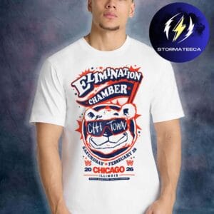 WWE Merch Elimination Chamber 2026 Pop Up Superstore Bear Glasses Unisex T-Shirt