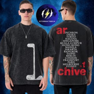 Woodz 2026 World Tour Official Merchandise Archive 1 Two Sided Washed T-Shirt