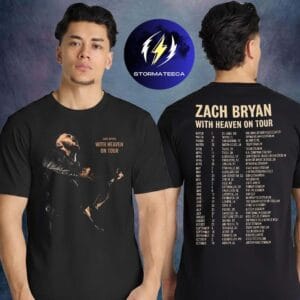 Zach Bryan Merch With Heaven On Tour 2026 Photo Guitar Tour Dates Two Sided Unisex T-Shirt