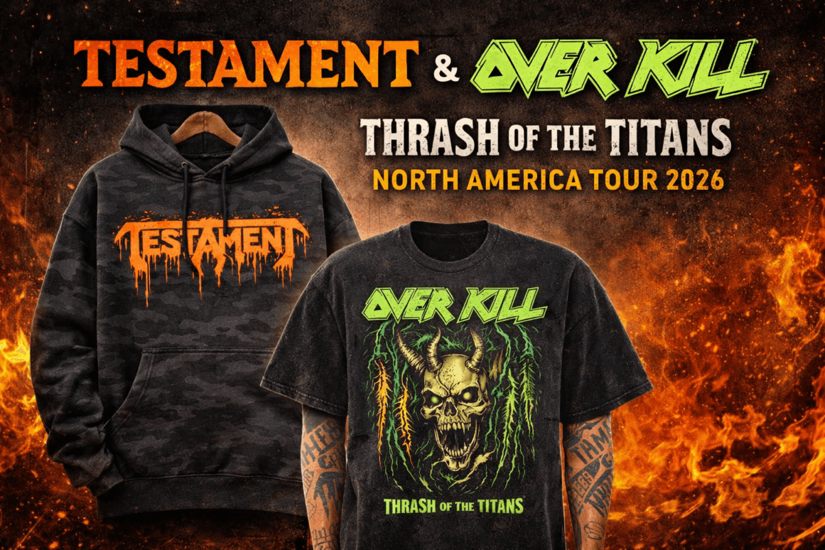 Thrash of the Titans tour merch
