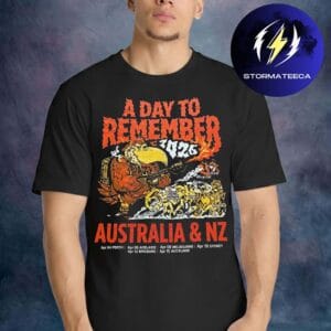 A Day To Remember Merch Big Rock Tour 2026 With Papa Roach Event Road Map Unisex T-Shirt