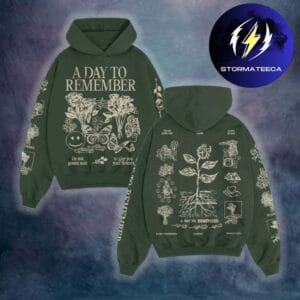 A Day To Remember Merch Big Rock Tour 2026 With Papa Roach Flowers Unisex Hoodie Shirt