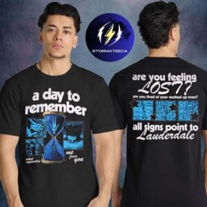 A Day To Remember Merch Big Rock Tour 2026 With Papa Roach Lauderdale Two Sided Unisex T-Shirt