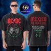 AC DC Merch Mexico WR Up World Tour 2026 At Estadio GNP Seguros In Mexico On 7 11 15 April 2026 Are You Ready Mexico Washed T-Shirt