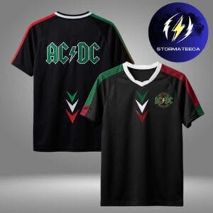 AC DC Mexico Merch PWR Up Tour 2026 Logo Polo Jersey Shirt