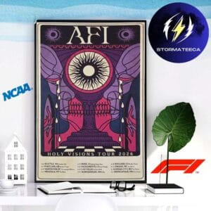 AFI Merch Holy Visions Tour 2026 Schedule Home Decor Poster Canvas