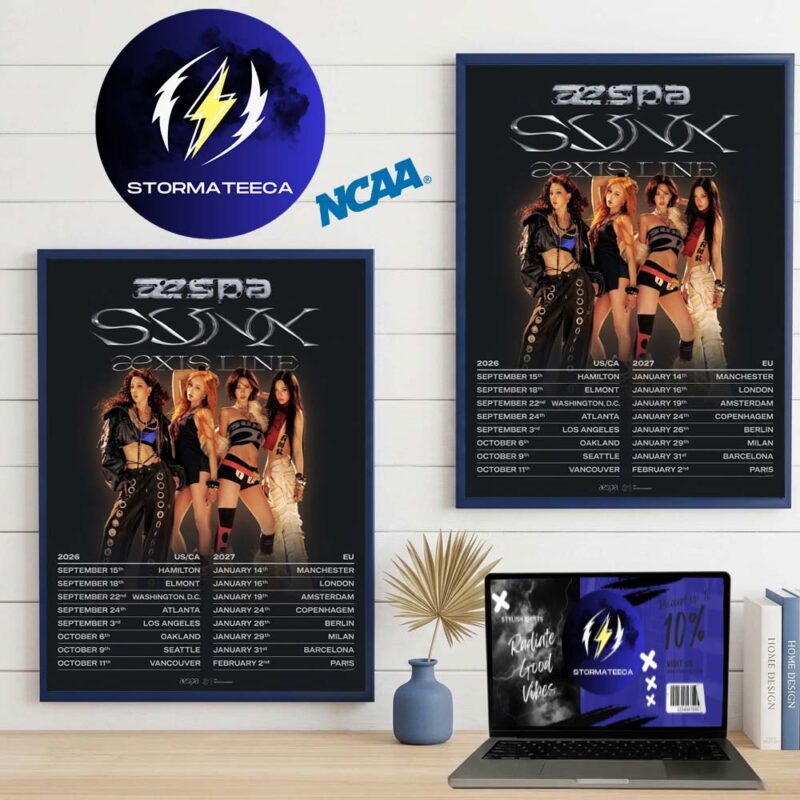 Aespa Live Tour 2026 2027 US And EU Tour Dates Home Decor Poster Canvas