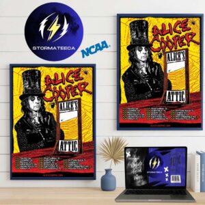 Alice Cooper Alice Attic 2026 Tour Dates Home Decor Poster Canvas