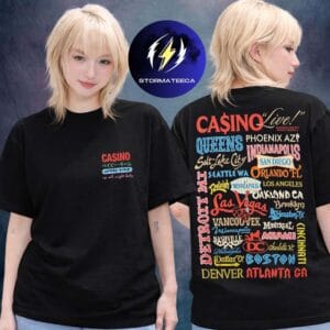 Baby Keem Merch Casino World Tour 2026 Road Map Two Sided Unisex T-Shirt