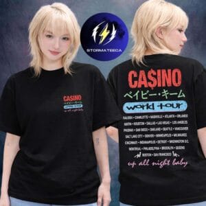 Baby Keem Merch Casino World Tour 2026 Tour Dates Two Sided Unisex T-Shirt