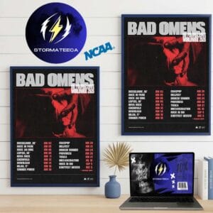Bad Omens Do You Feel Love Wordwide 2026 Schedule Home Decor Poster Canvas