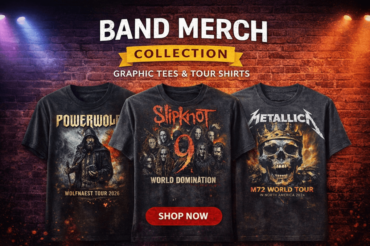 Band Merch Collection – Graphic Tees & Tour Shirts