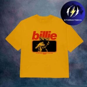 Billie Eilish Merch Live In 3D Hair Whip Mustard Gold Unisex T-Shirt