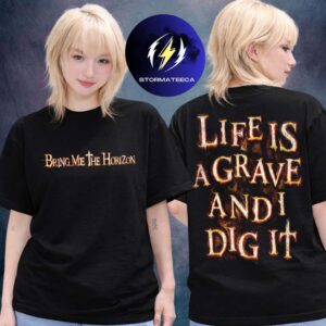 Bring Me The Horizon Merch Sick New World Festival And Tour 2026 Dig It Two Sided Unisex T-Shirt