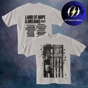 Bruce Springsteen 2026 Land Of Hope & Dreams American Tour Flag Two Sided Unisex T-Shirt