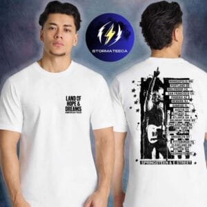 Bruce Springsteen 2026 Land Of Hope & Dreams American Tour Logo Two Sided Unisex T-Shirt