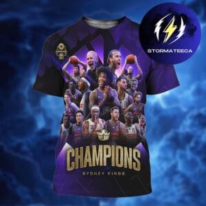 Celebrates Sydney Kings NBL Champions 2026 All Over Print Shirt